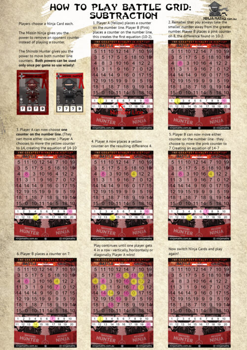 Battle Grid Rules Subtraction