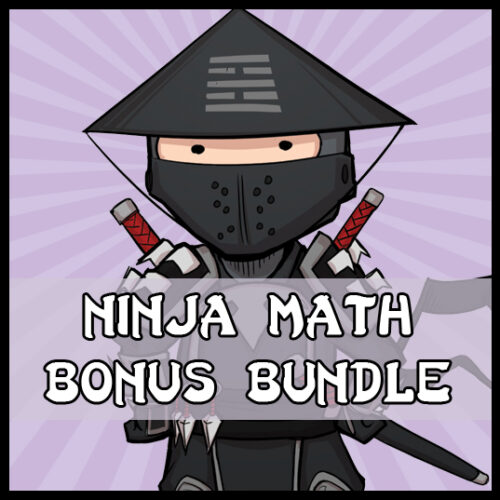Ninja Maths ninja with purple background